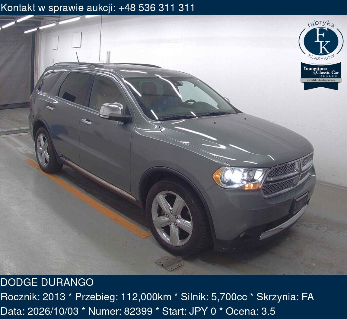 DODGE DURANGO 2013 - zdjęcie 2
