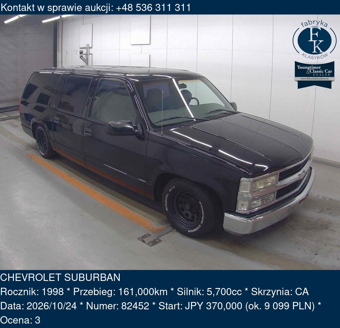 CHEVROLET SUBURBAN 1998 - zdjęcie 2