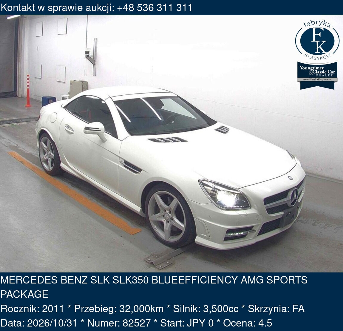 MERCEDES BENZ SLK SLK350 BLUEEFFICIENCY AMG SPORTS PACKAGE 2011 - zdjęcie 2