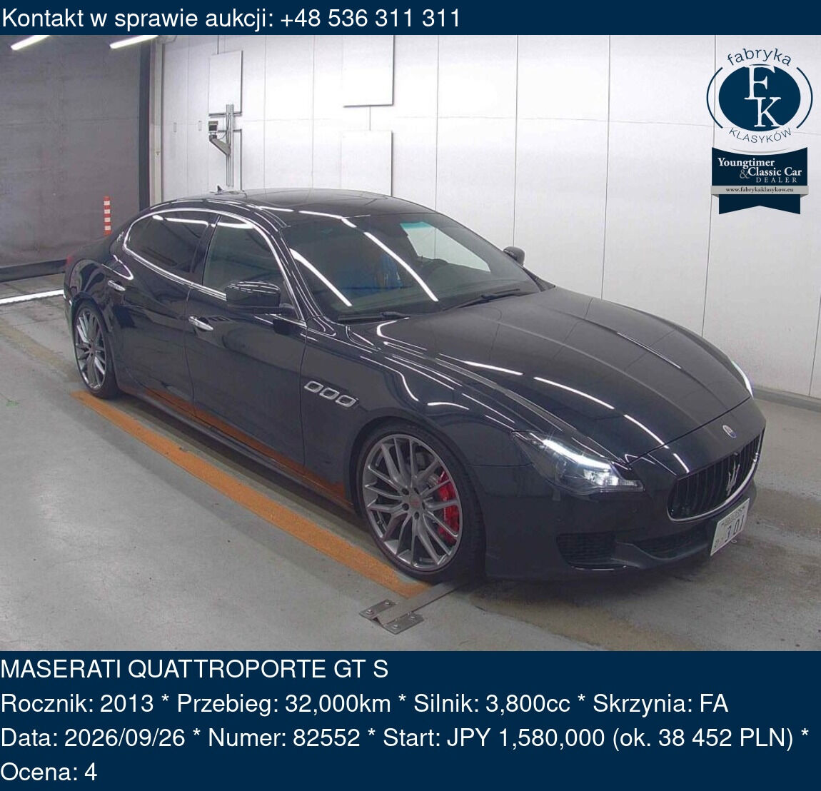 MASERATI QUATTROPORTE GT S 2013 - zdjęcie 2