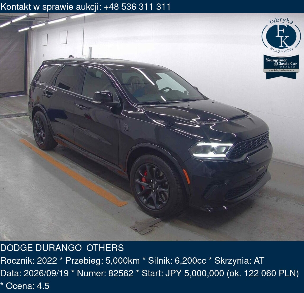 DODGE DURANGO OTHERS 2022 - zdjęcie 2