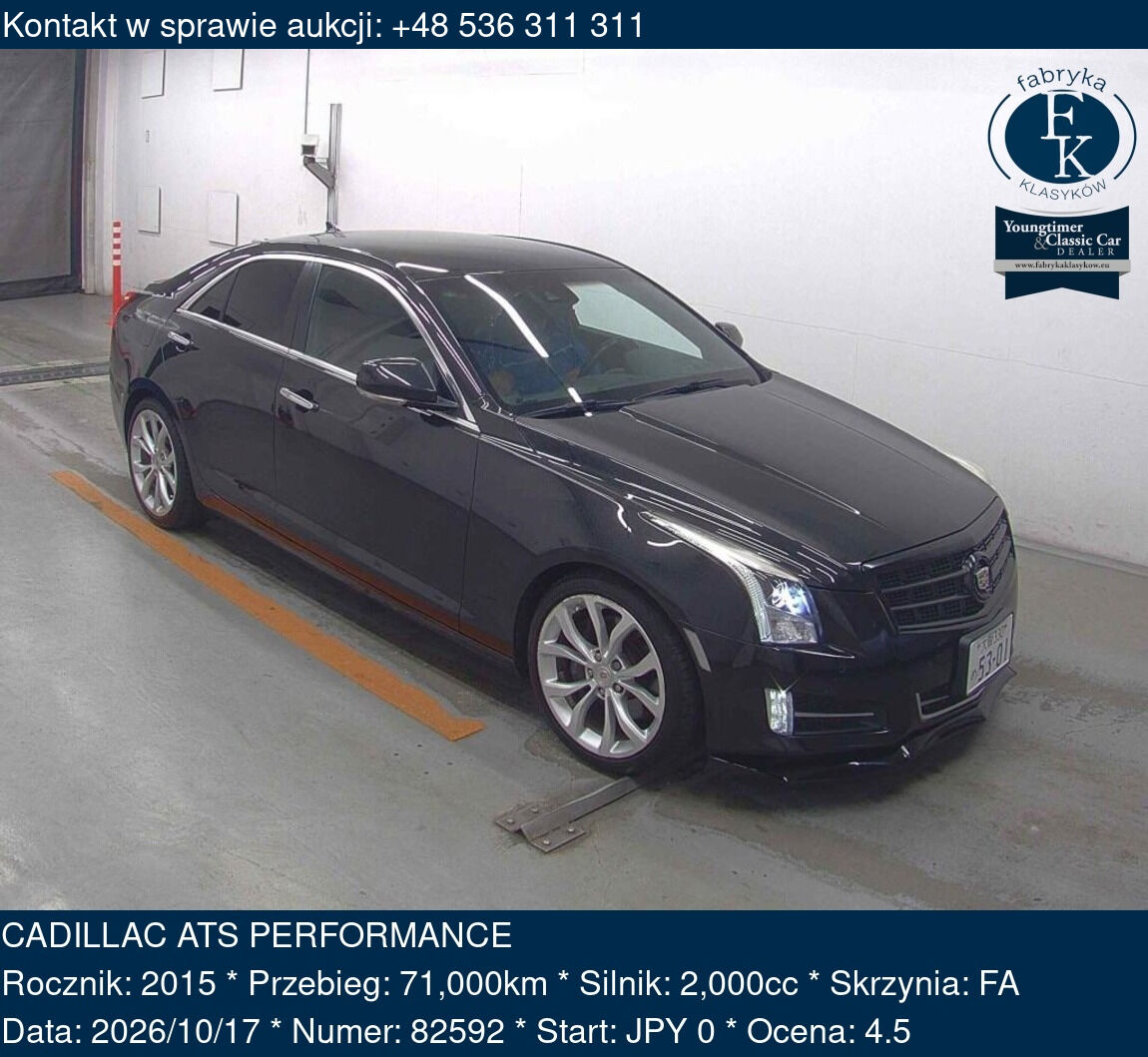 CADILLAC ATS PERFORMANCE 2015 - zdjęcie 2