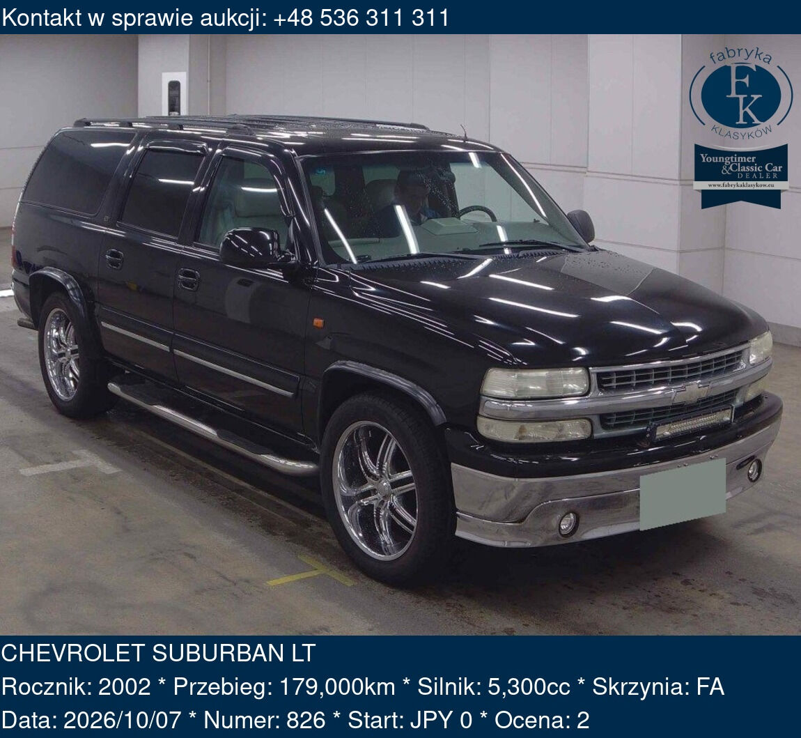 CHEVROLET SUBURBAN LT 2002 - zdjęcie 2