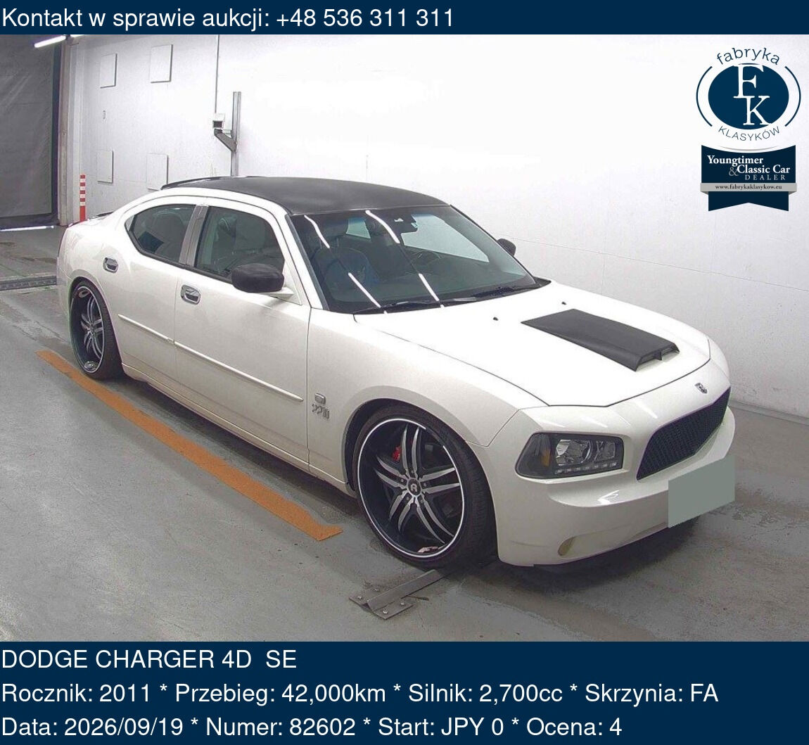 DODGE CHARGER 4D SE 2011 - zdjęcie 2