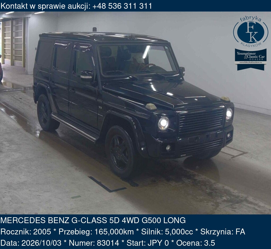 MERCEDES BENZ G-CLASS 5D 4WD G500 LONG 2005 - zdjęcie 2