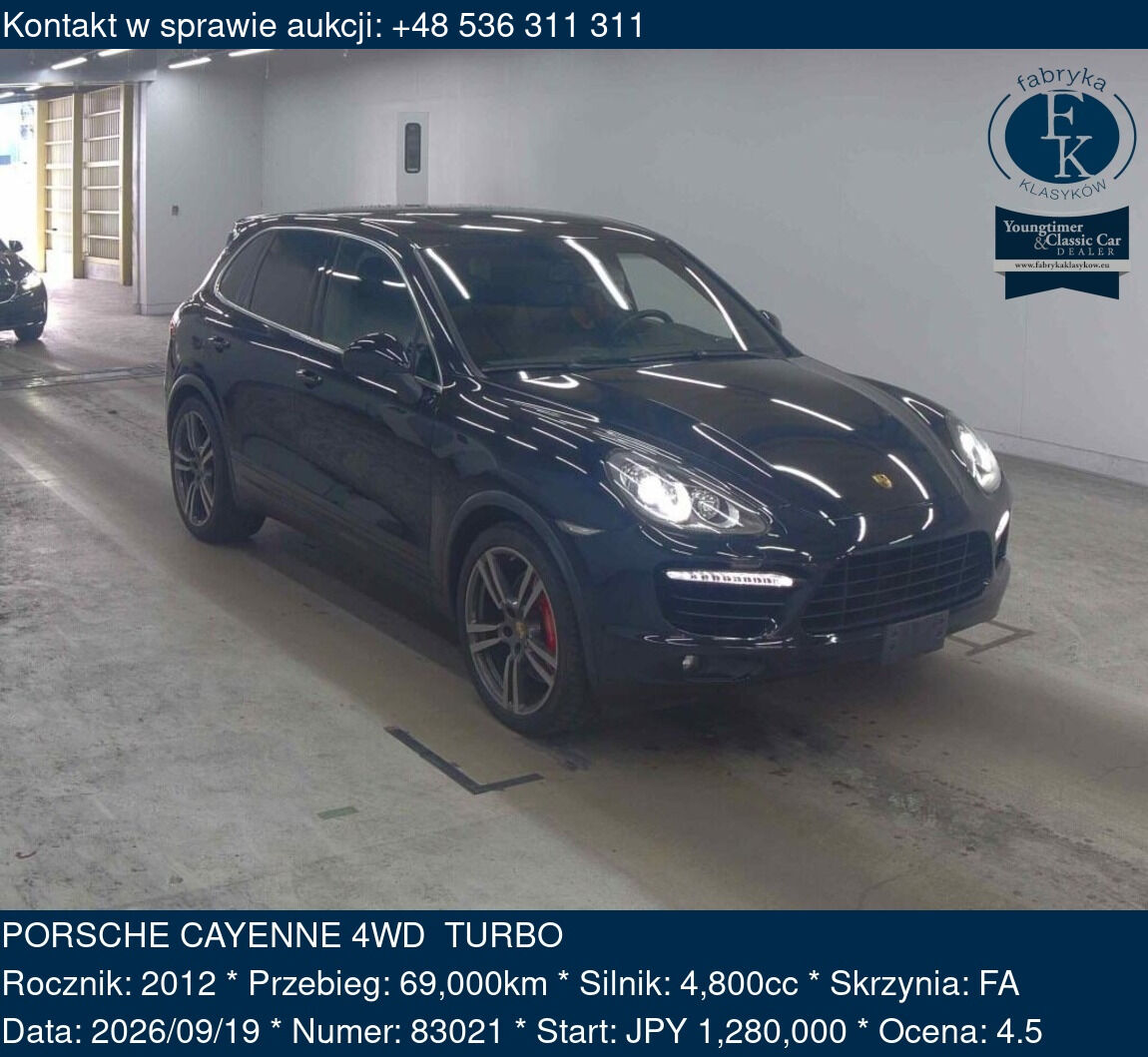 PORSCHE CAYENNE 4WD  TURBO 2012 - zdjęcie 2