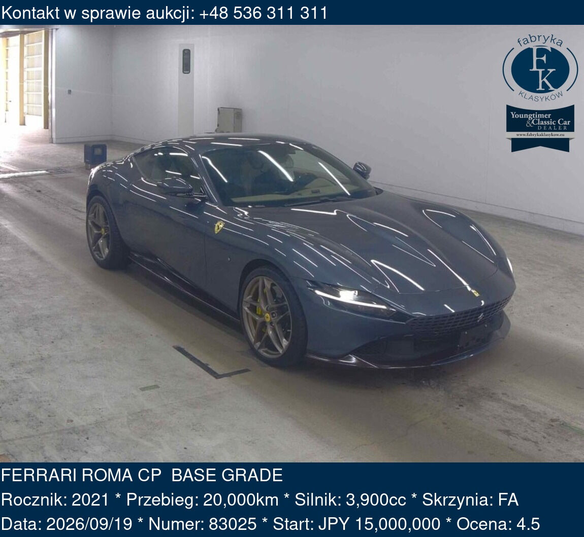 FERRARI ROMA CP BASE GRADE 2021 - zdjęcie 2