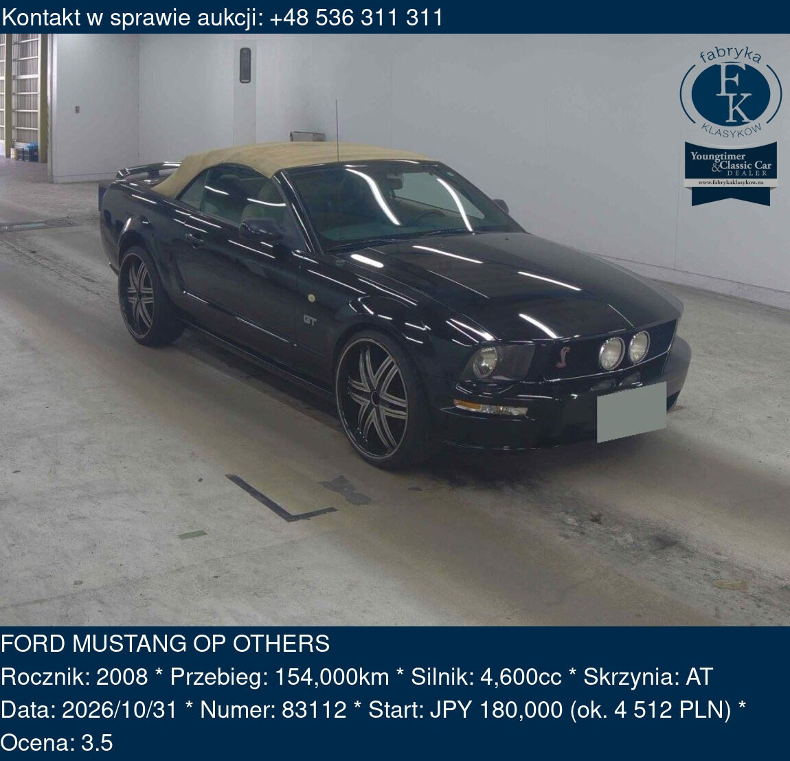 FORD MUSTANG OP OTHERS 2008 - zdjęcie 2