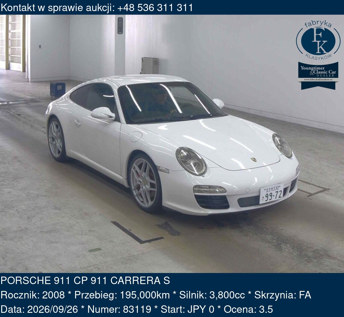 PORSCHE 911 CP 911 CARRERA S 2008 - zdjęcie 2