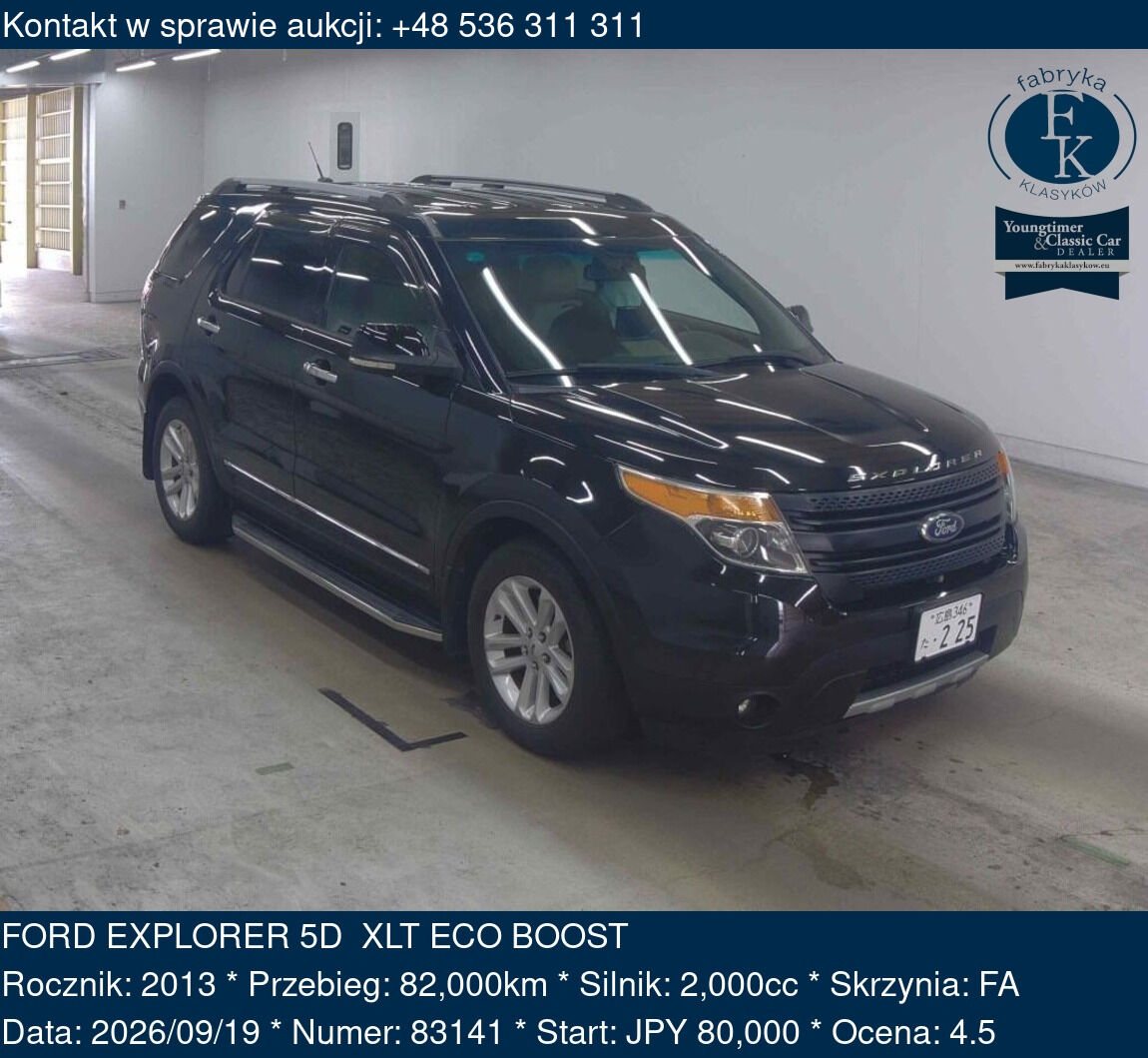 FORD EXPLORER 5D XLT ECO BOOST 2013 - zdjęcie 2