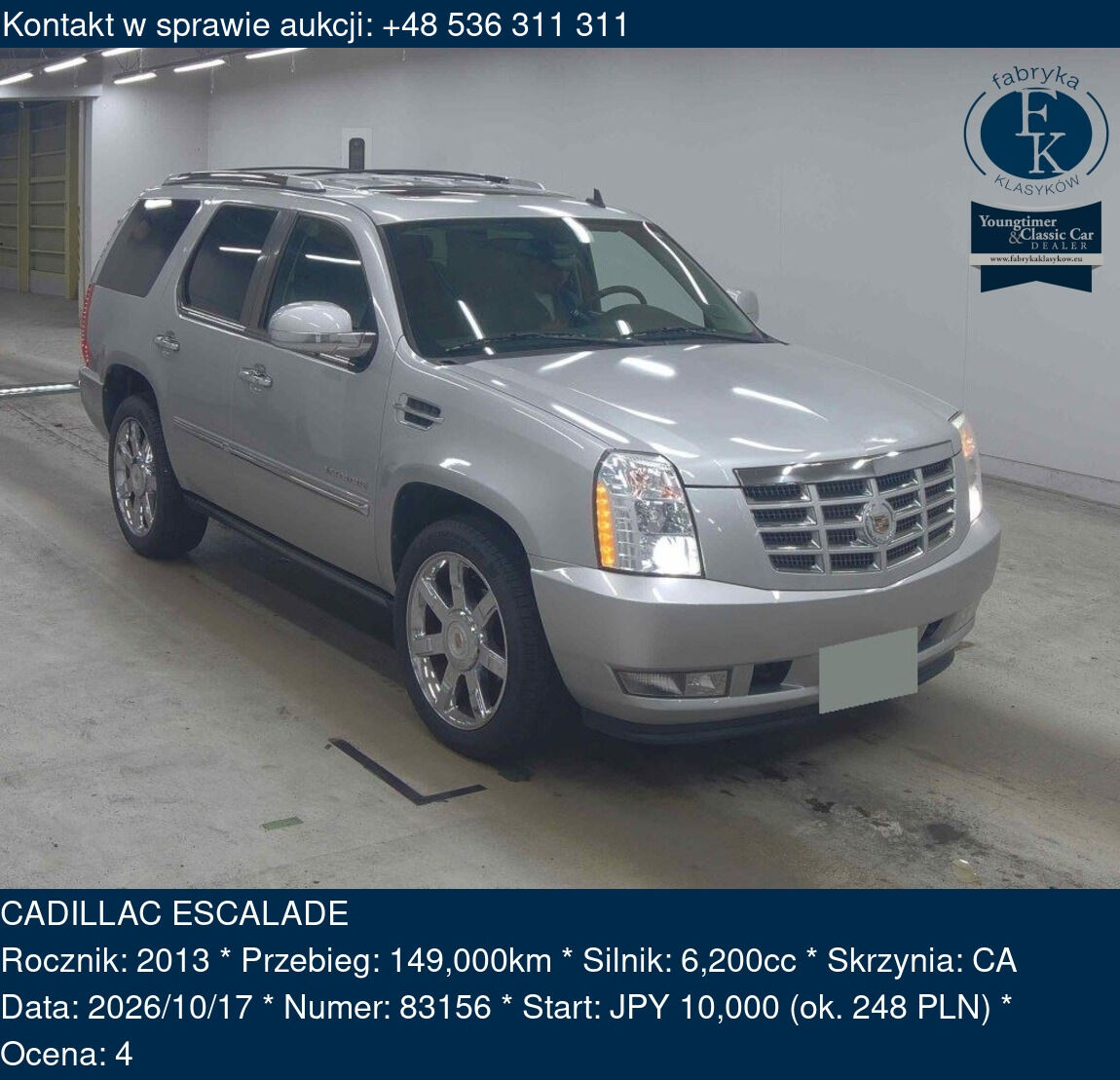 CADILLAC ESCALADE 2013 - zdjęcie 2
