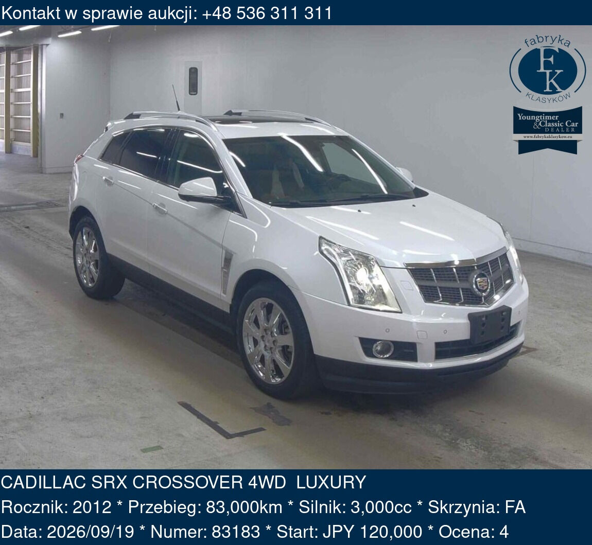 CADILLAC SRX CROSSOVER 4WD LUXURY 2012 - zdjęcie 2