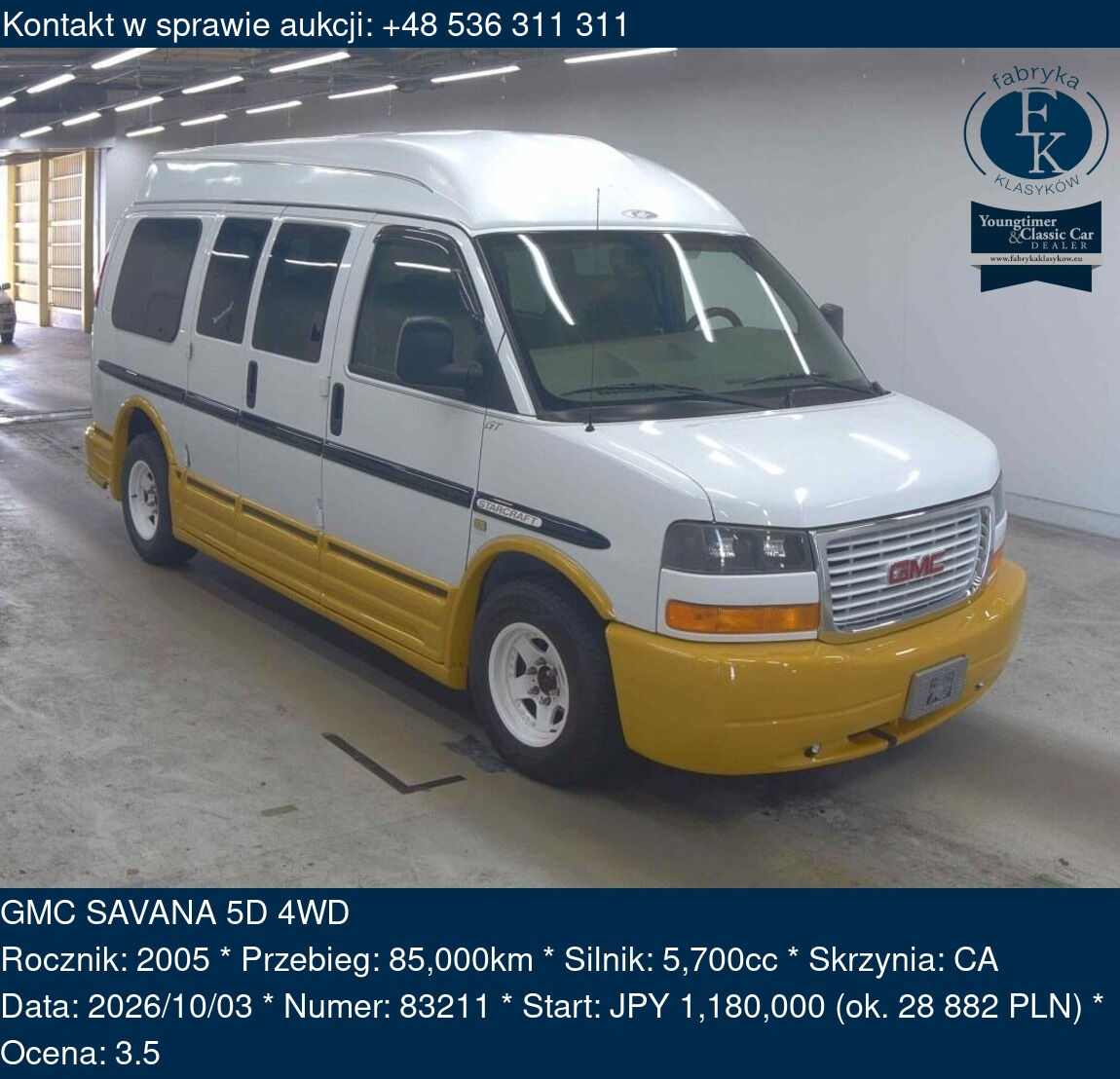 GMC SAVANA 5D 4WD ベースグレード 2005 - zdjęcie 2