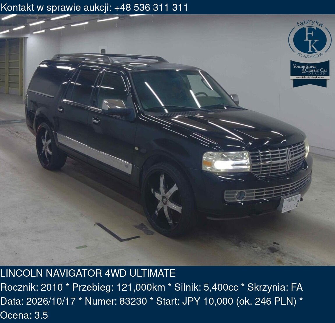 LINCOLN NAVIGATOR 4WD ULTIMATE 2010 - zdjęcie 2
