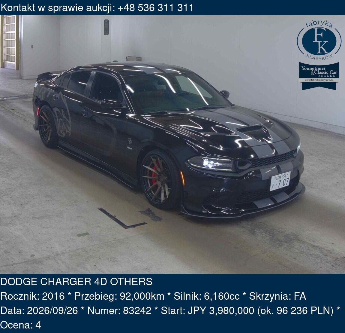 DODGE CHARGER 4D OTHERS 2016 - zdjęcie 2
