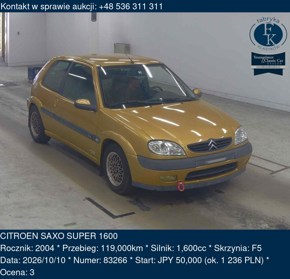 CITROEN SAXO SUPER 1600 2004 - zdjęcie 2