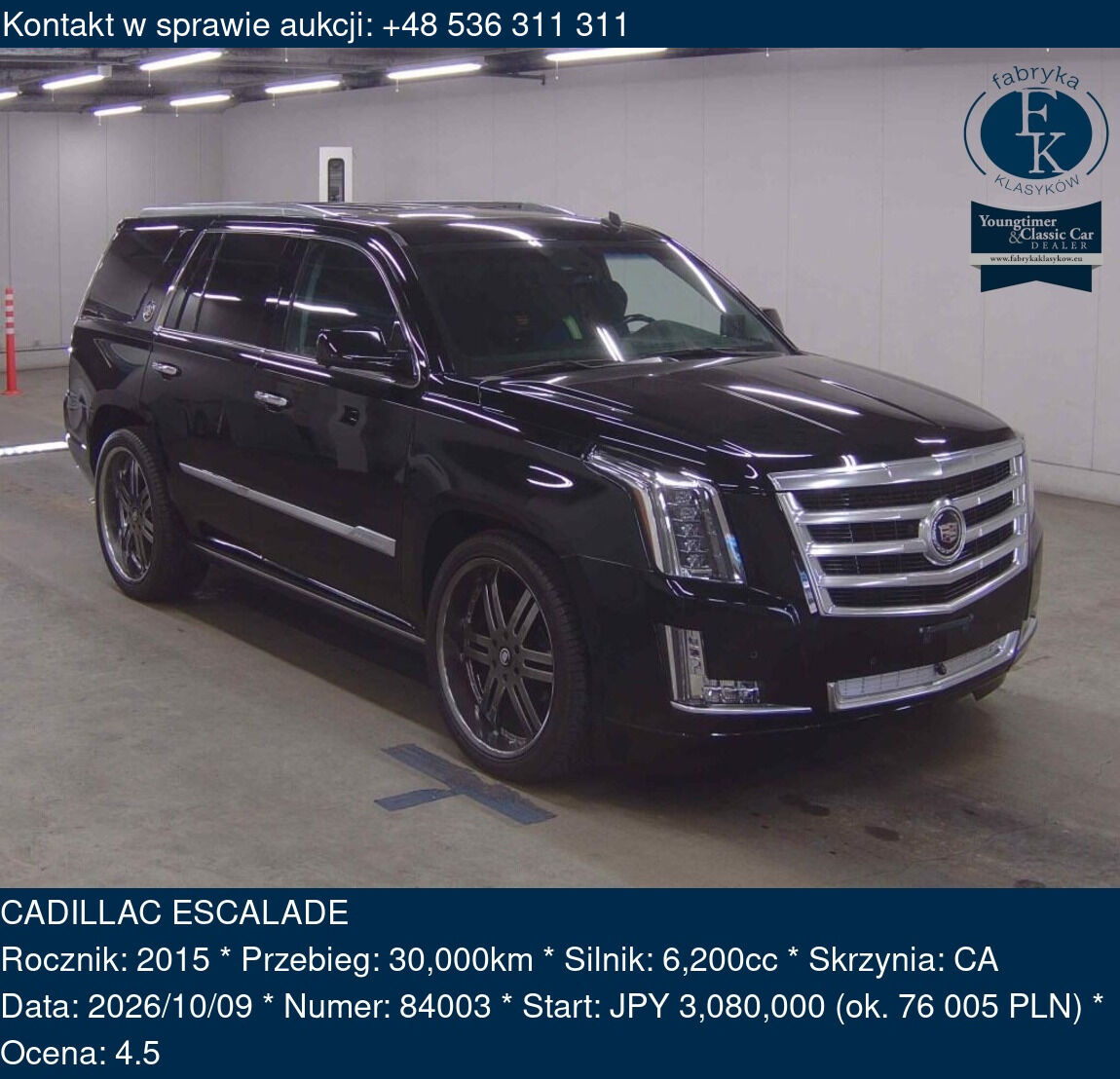 CADILLAC ESCALADE 2015 - zdjęcie 2
