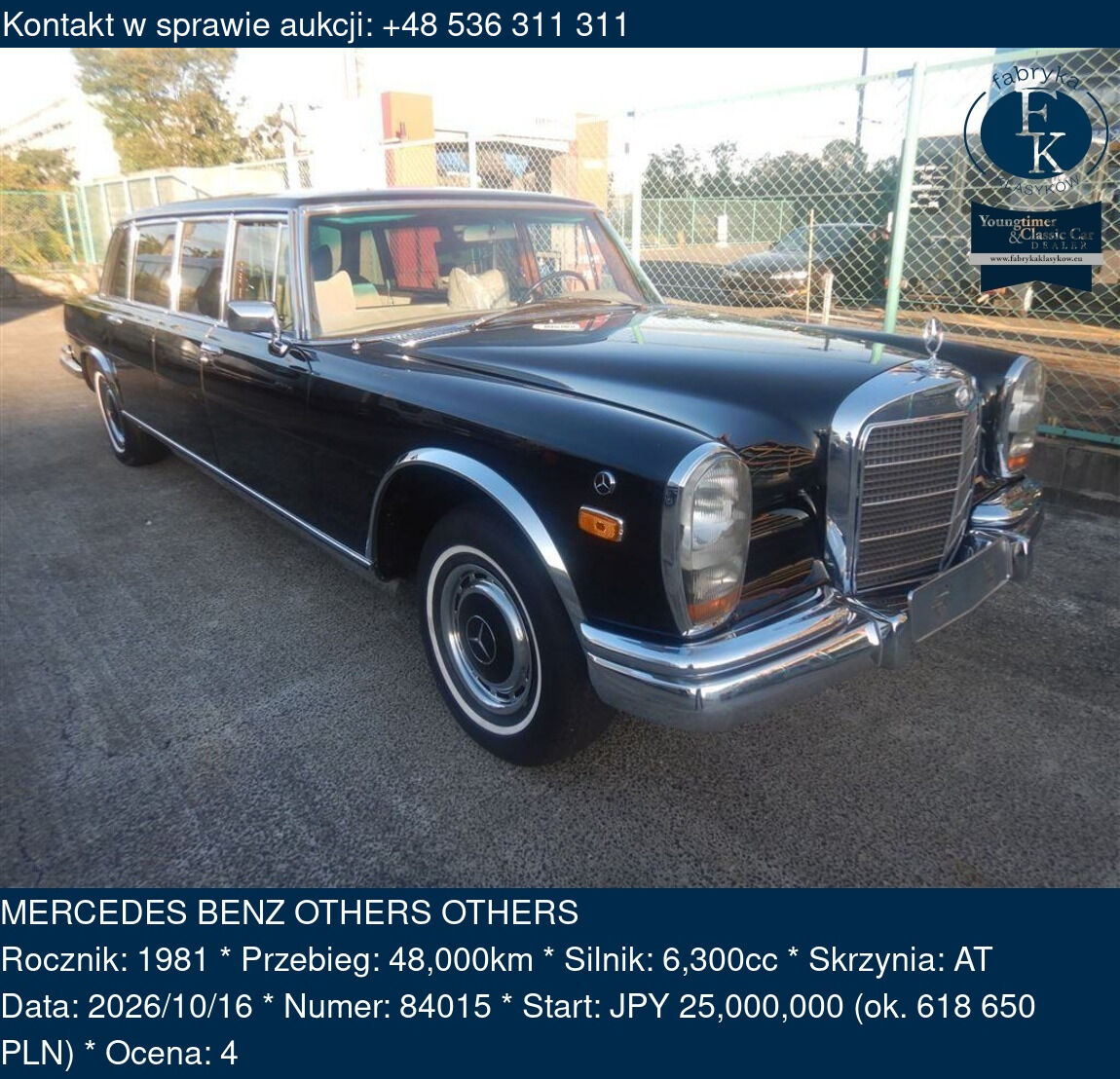 MERCEDES BENZ OTHERS OTHERS 1981 - zdjęcie 2