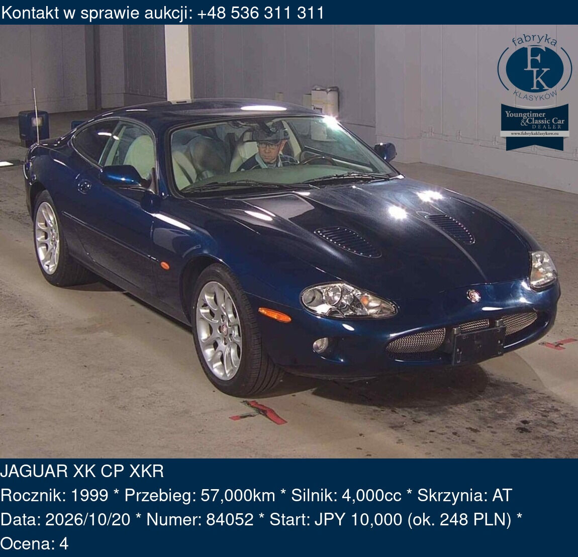 JAGUAR XK CP XKR 1999 - zdjęcie 2