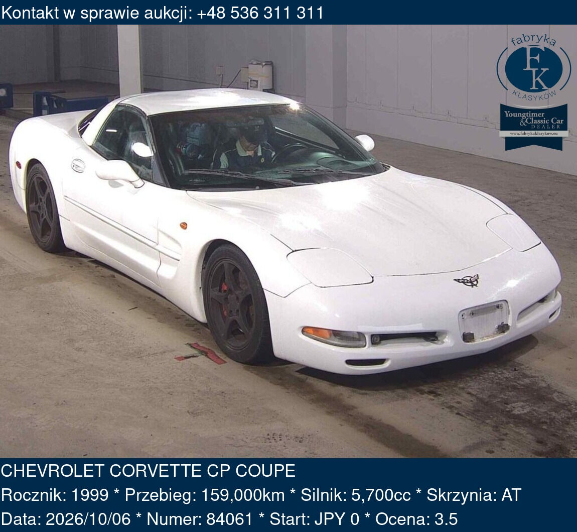 CHEVROLET CORVETTE CP COUPE 1999 - zdjęcie 2