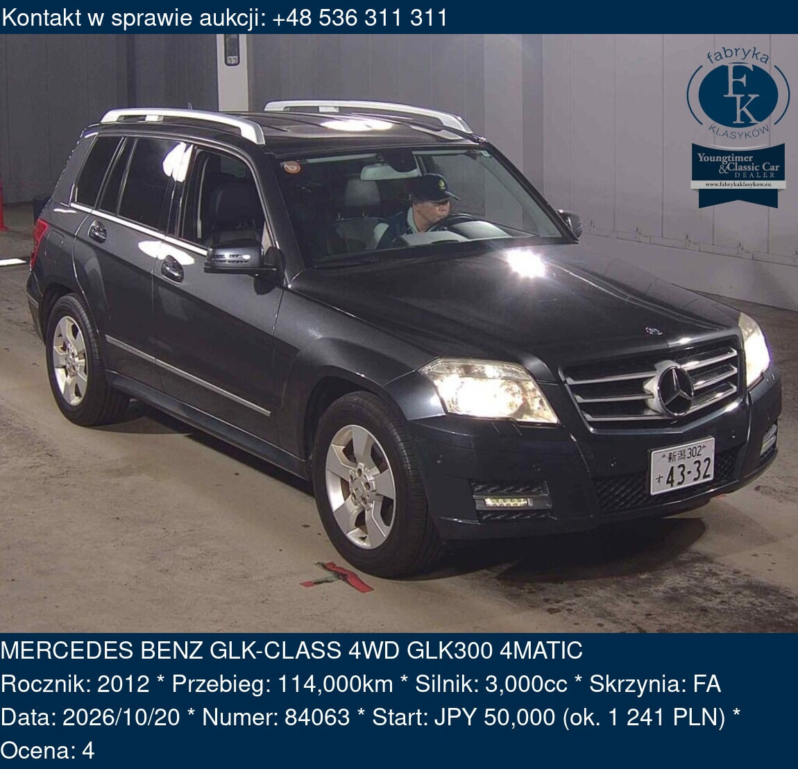 MERCEDES BENZ GLK-CLASS 4WD GLK300 4MATIC 2012 - zdjęcie 2