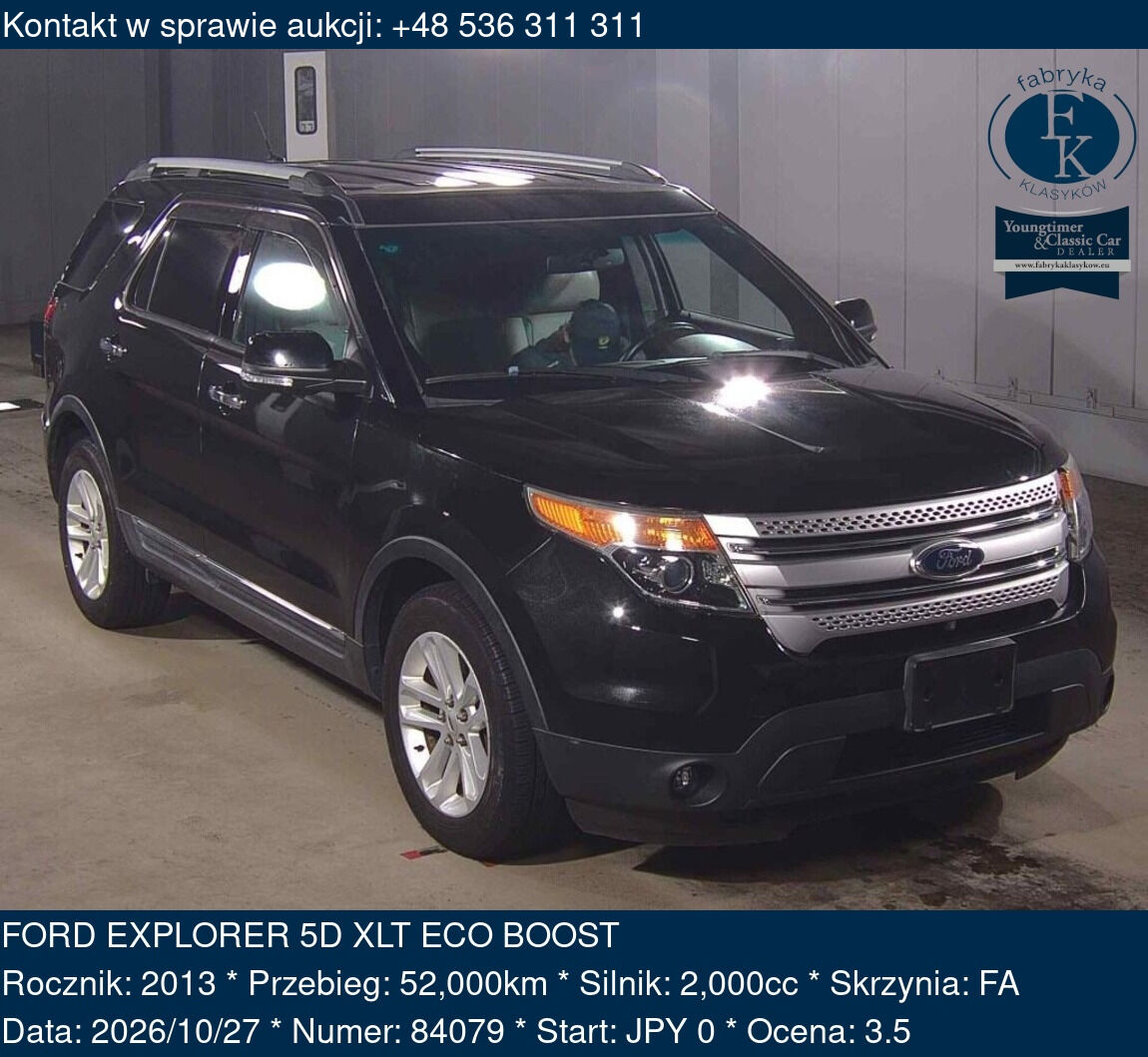 FORD EXPLORER 5D XLT ECO BOOST 2013 - zdjęcie 2
