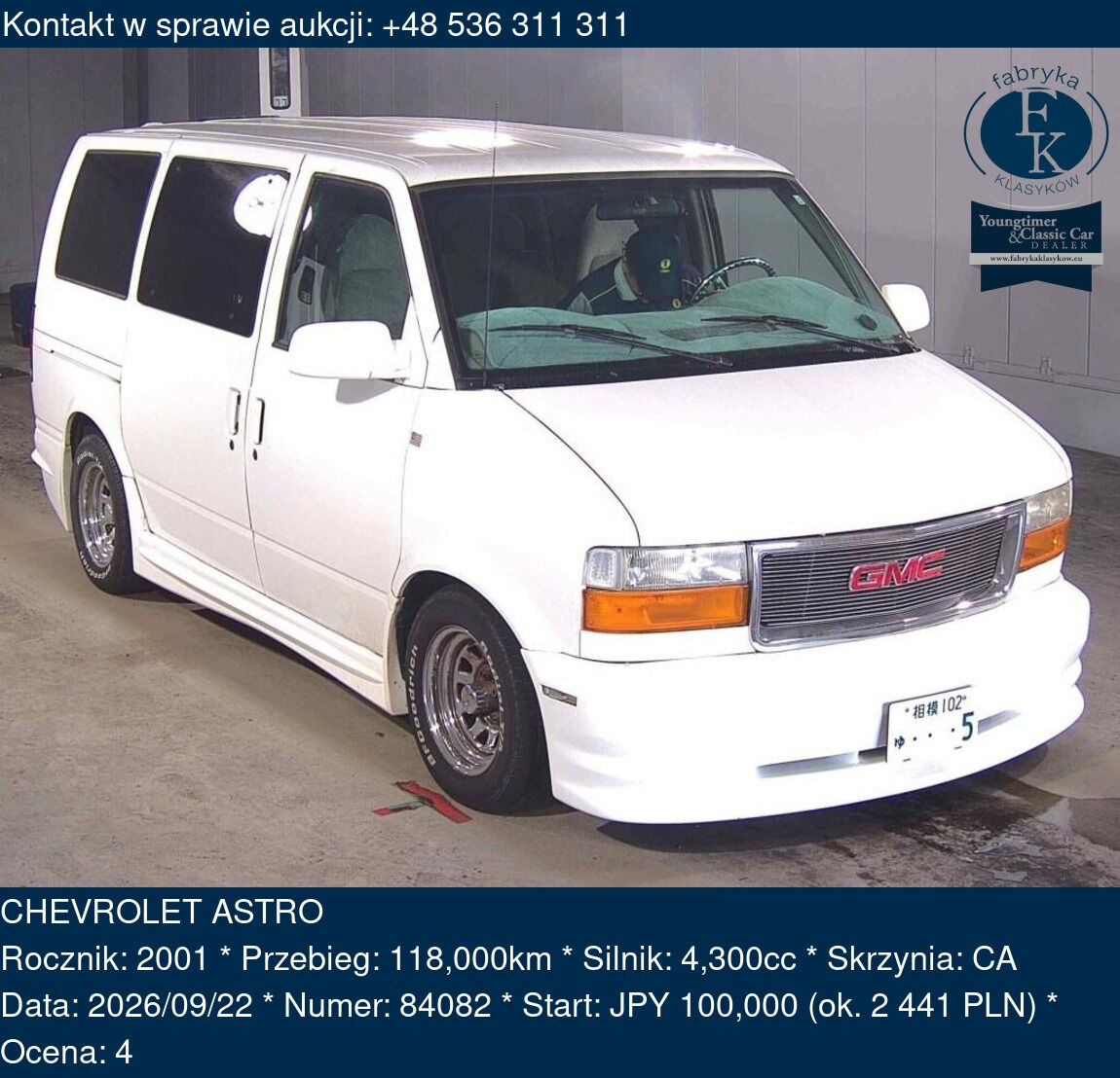 CHEVROLET ASTRO 2001 - zdjęcie 2