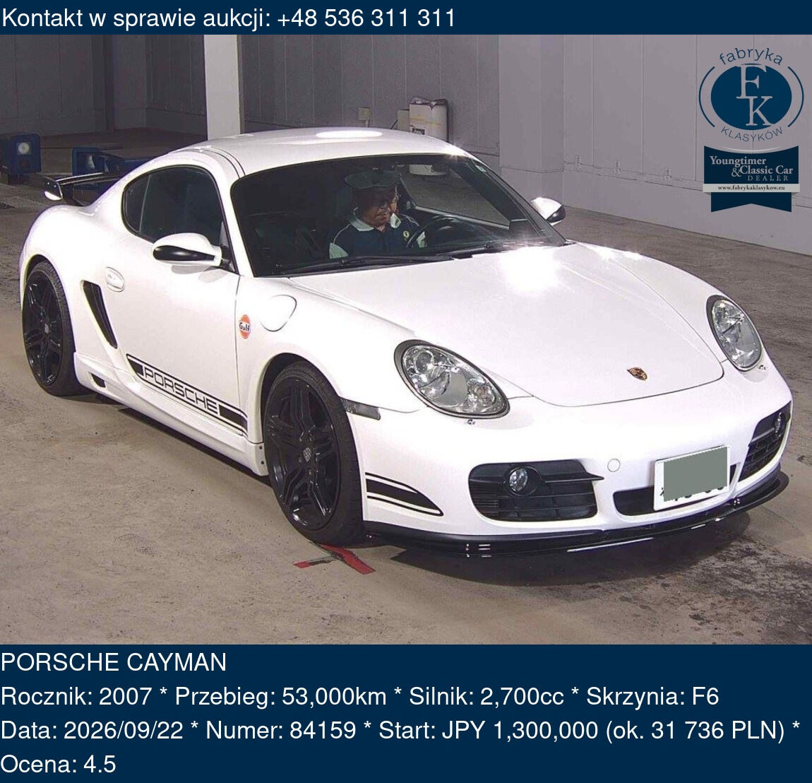 PORSCHE CAYMAN 2007 - zdjęcie 2