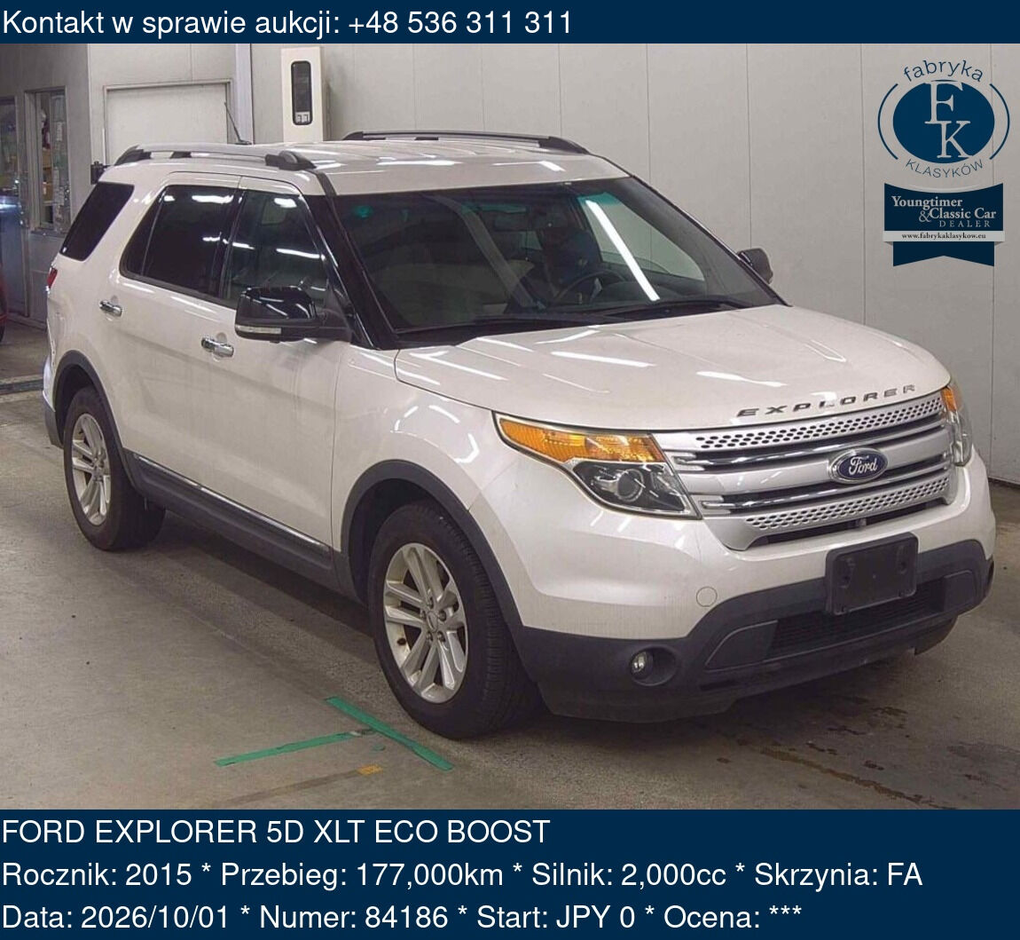 FORD EXPLORER 5D XLT ECO BOOST 2015 - zdjęcie 2