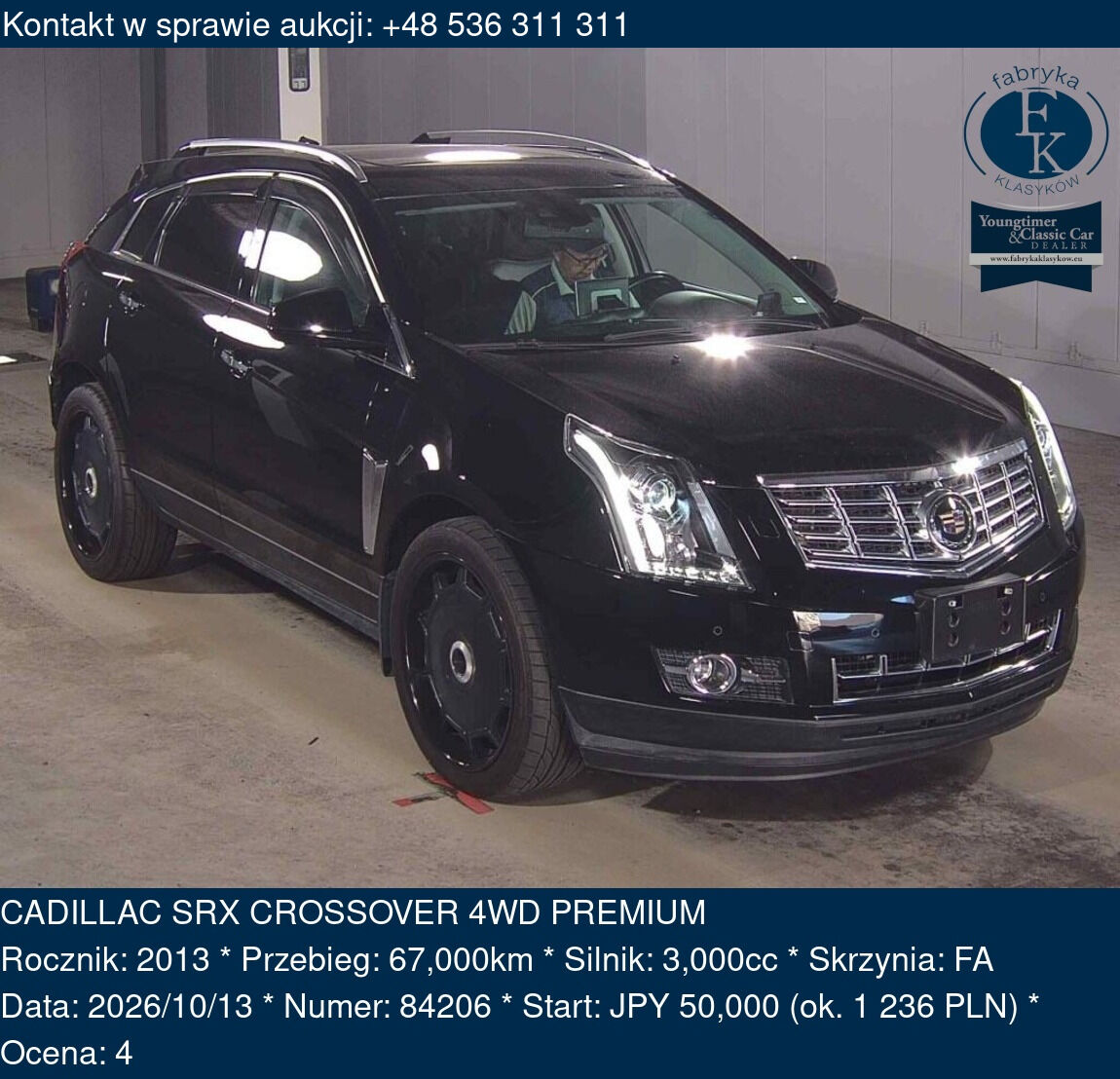 CADILLAC SRX CROSSOVER 4WD PREMIUM 2013 - zdjęcie 2