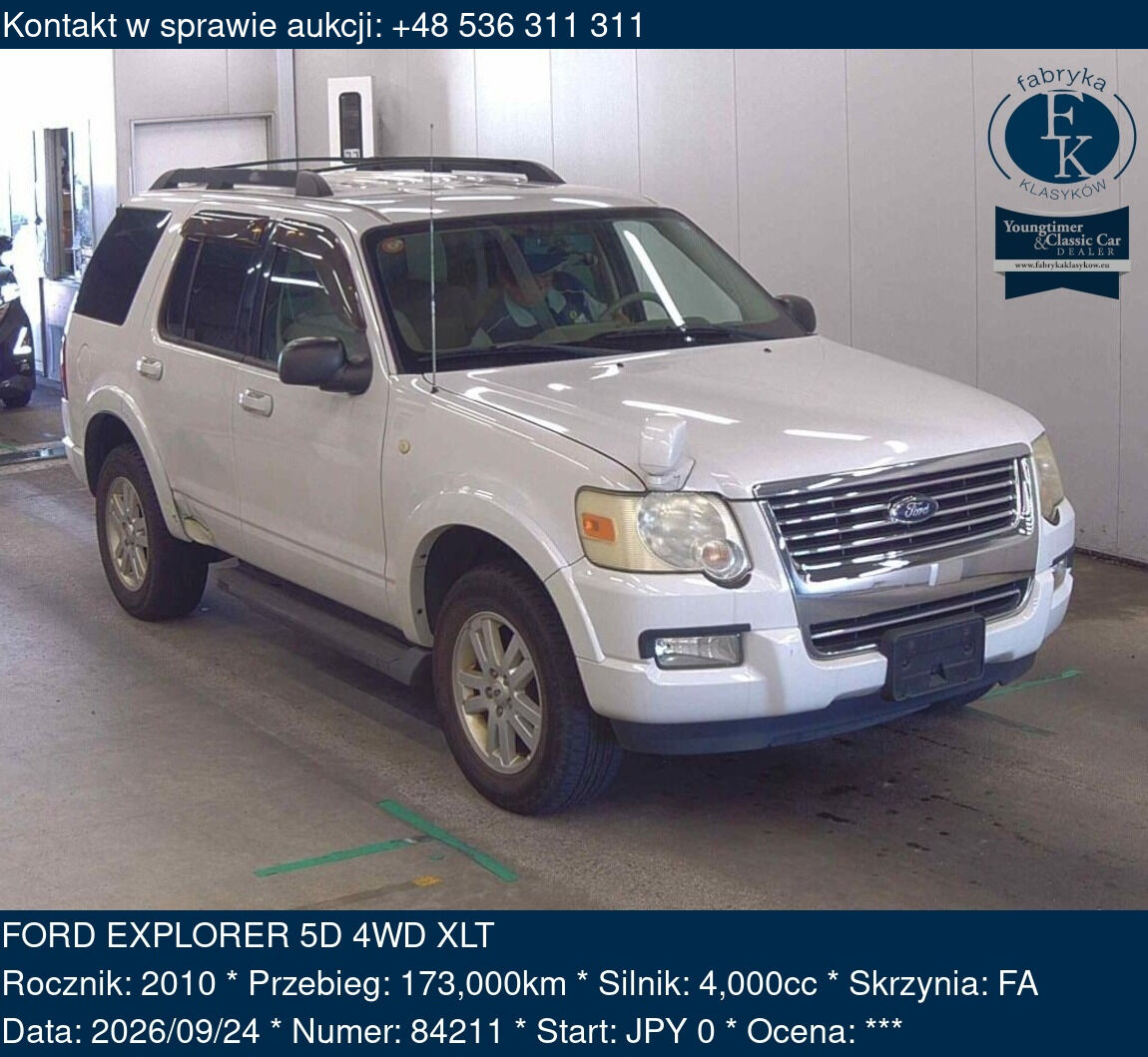 FORD EXPLORER 5D 4WD XLT 2010 - zdjęcie 2