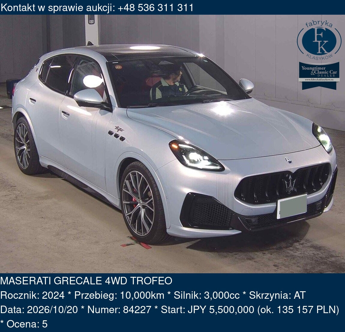 MASERATI GRECALE 4WD TROFEO 2024 - zdjęcie 2