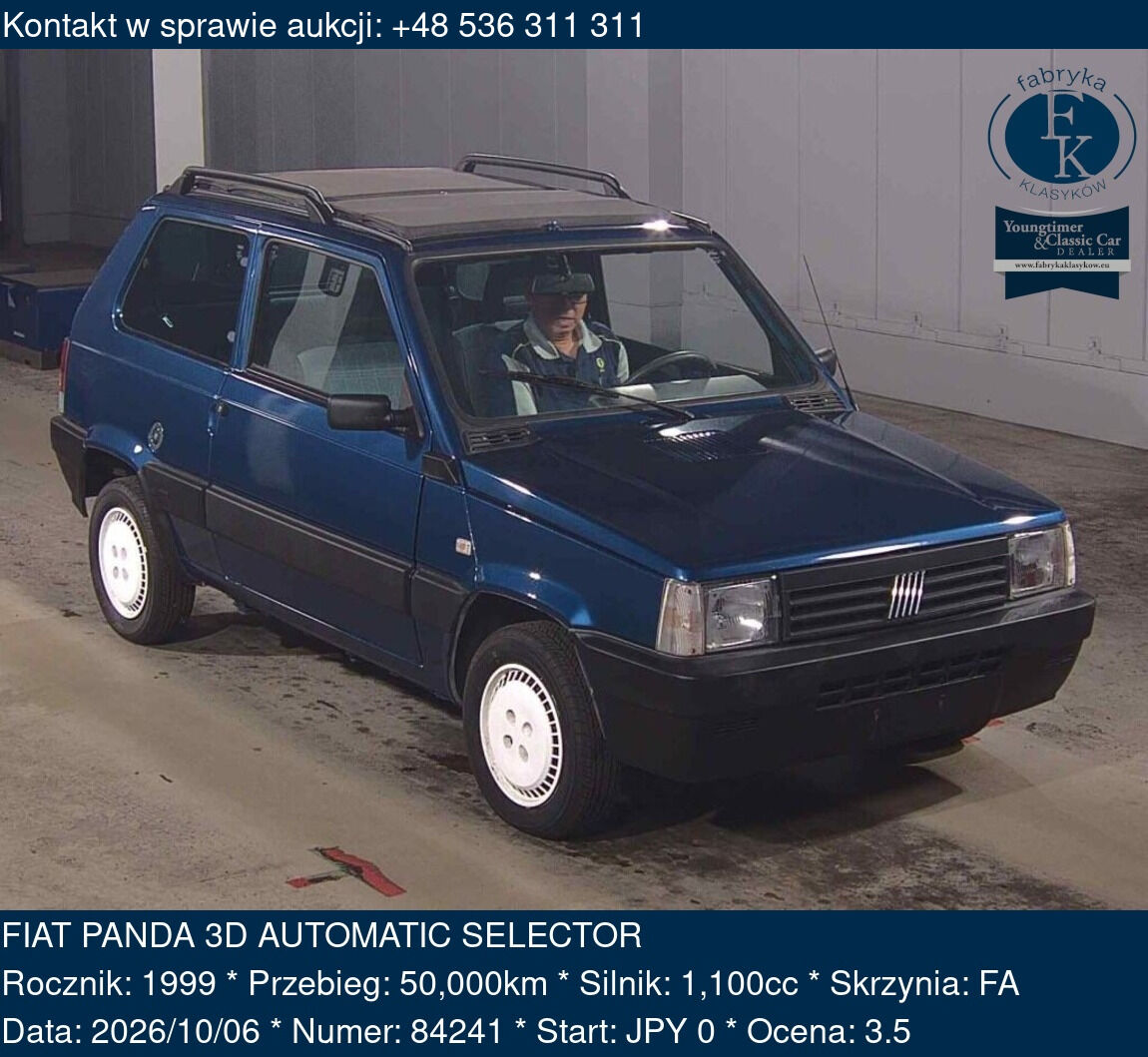 FIAT PANDA 3D AUTOMATIC SELECTOR 1999 - zdjęcie 2