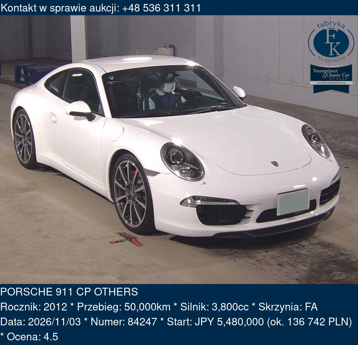 PORSCHE 911 CP OTHERS 2012 - zdjęcie 2