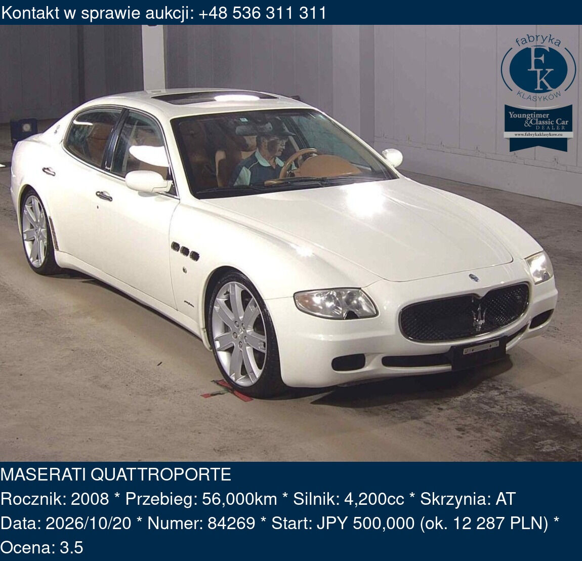 MASERATI QUATTROPORTE 2008 - zdjęcie 2