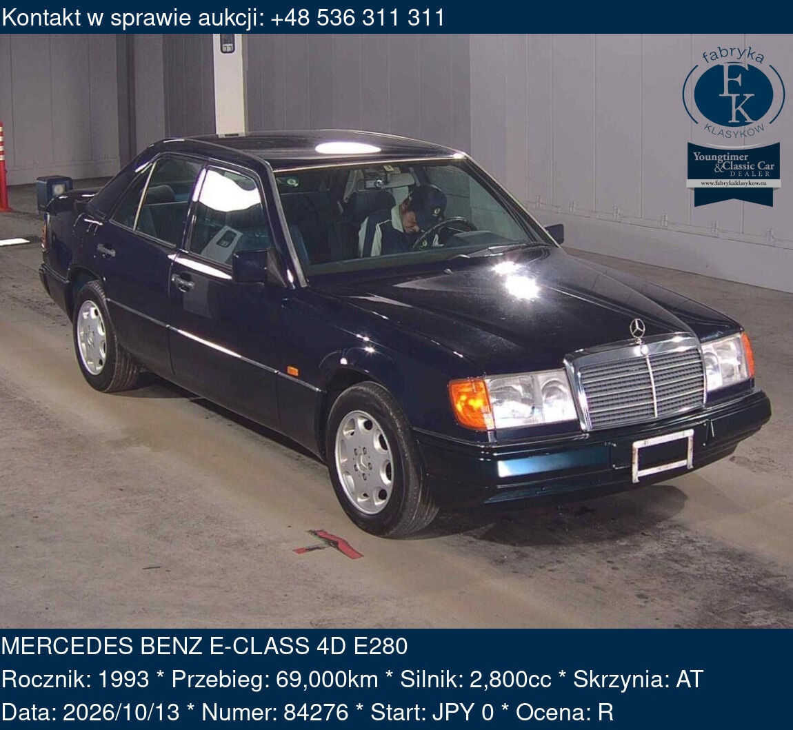 MERCEDES BENZ E-CLASS 4D E280 1993 - zdjęcie 2