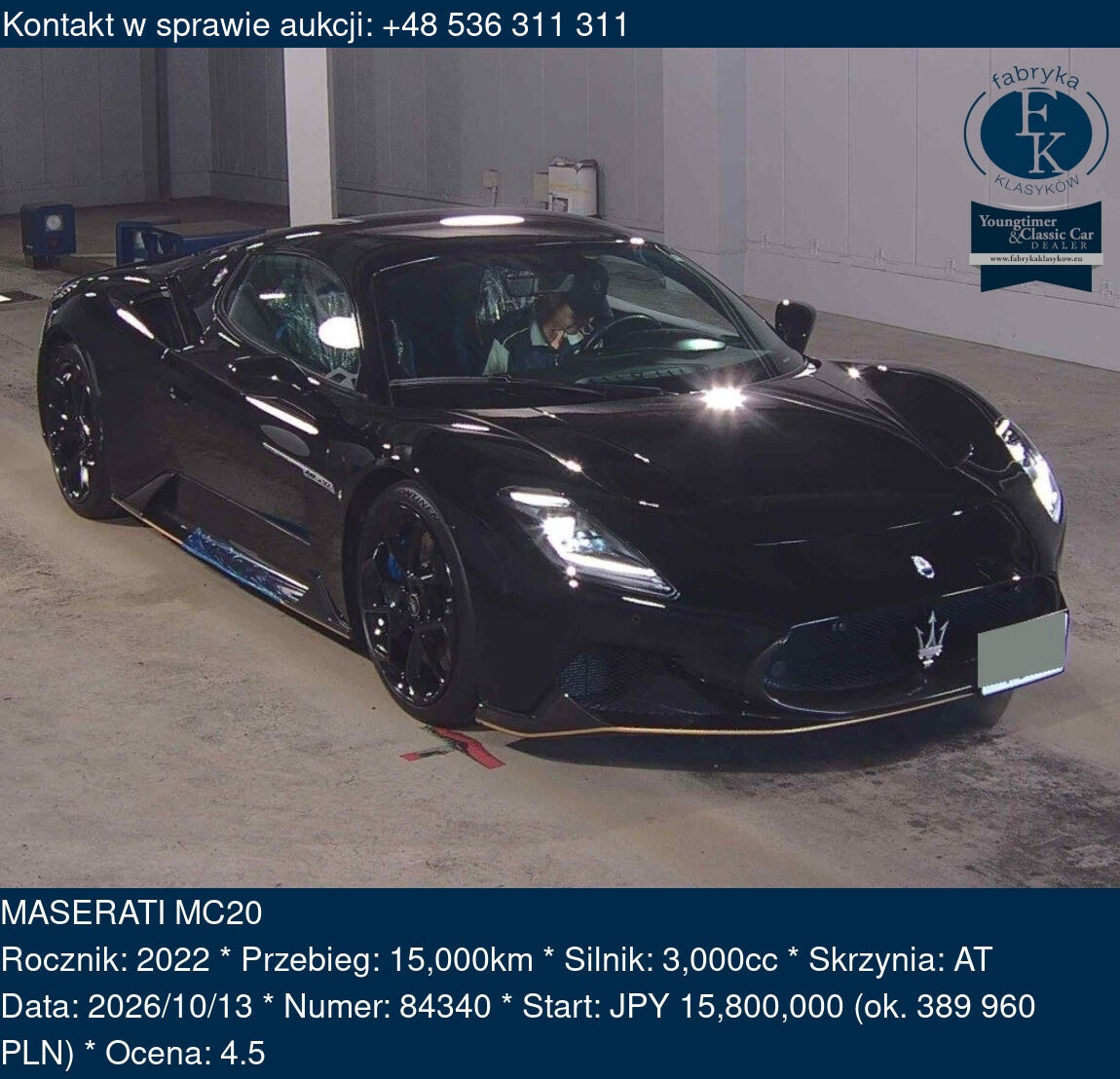 MASERATI MC20 2022 - zdjęcie 2