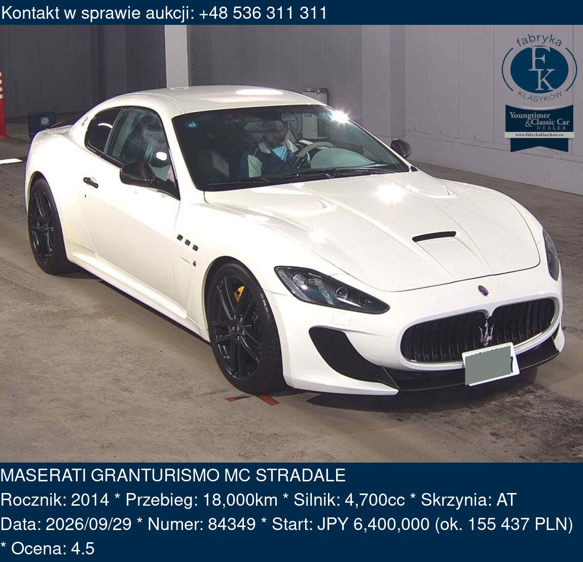 MASERATI GRANTURISMO MC STRADALE 2014 - zdjęcie 2