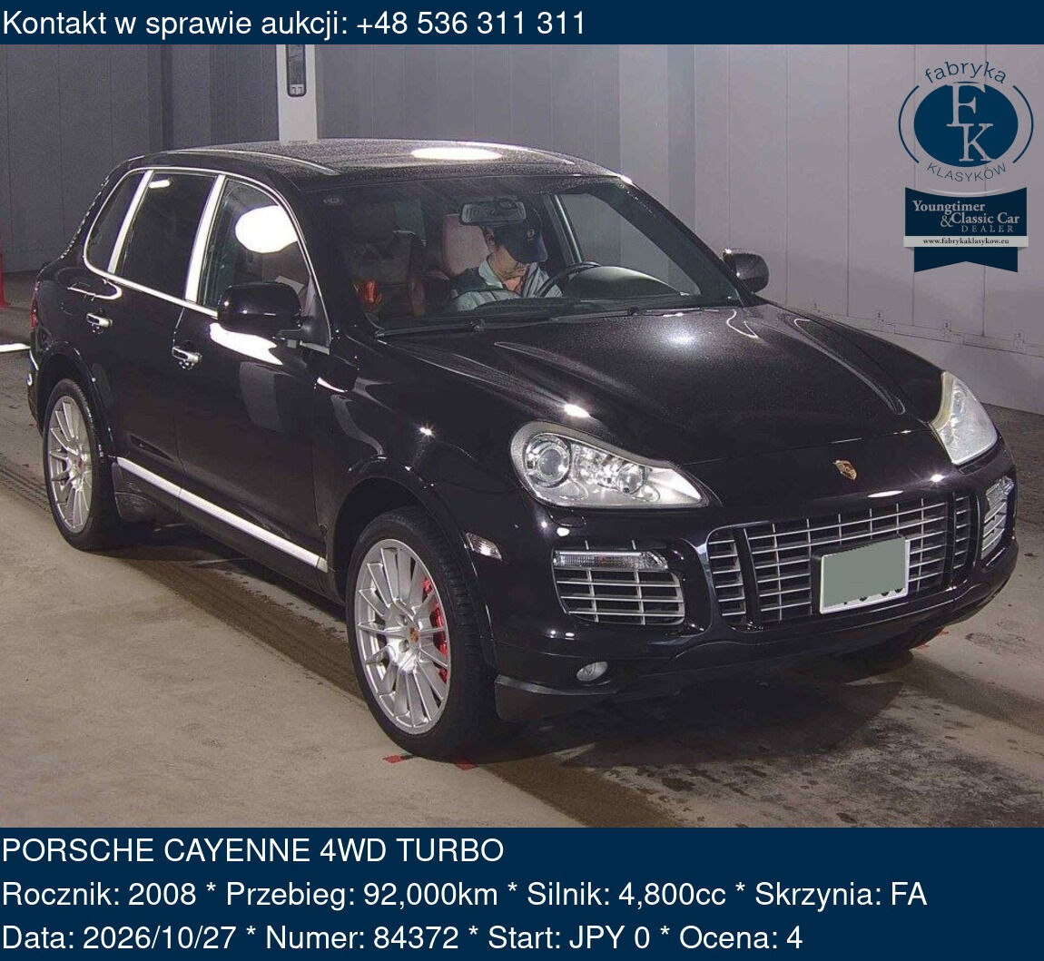 PORSCHE CAYENNE 4WD TURBO 2008 - zdjęcie 2
