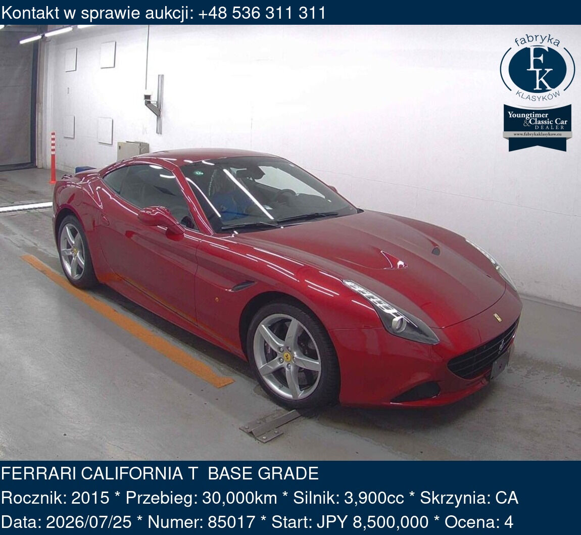 FERRARI CALIFORNIA T  BASE GRADE