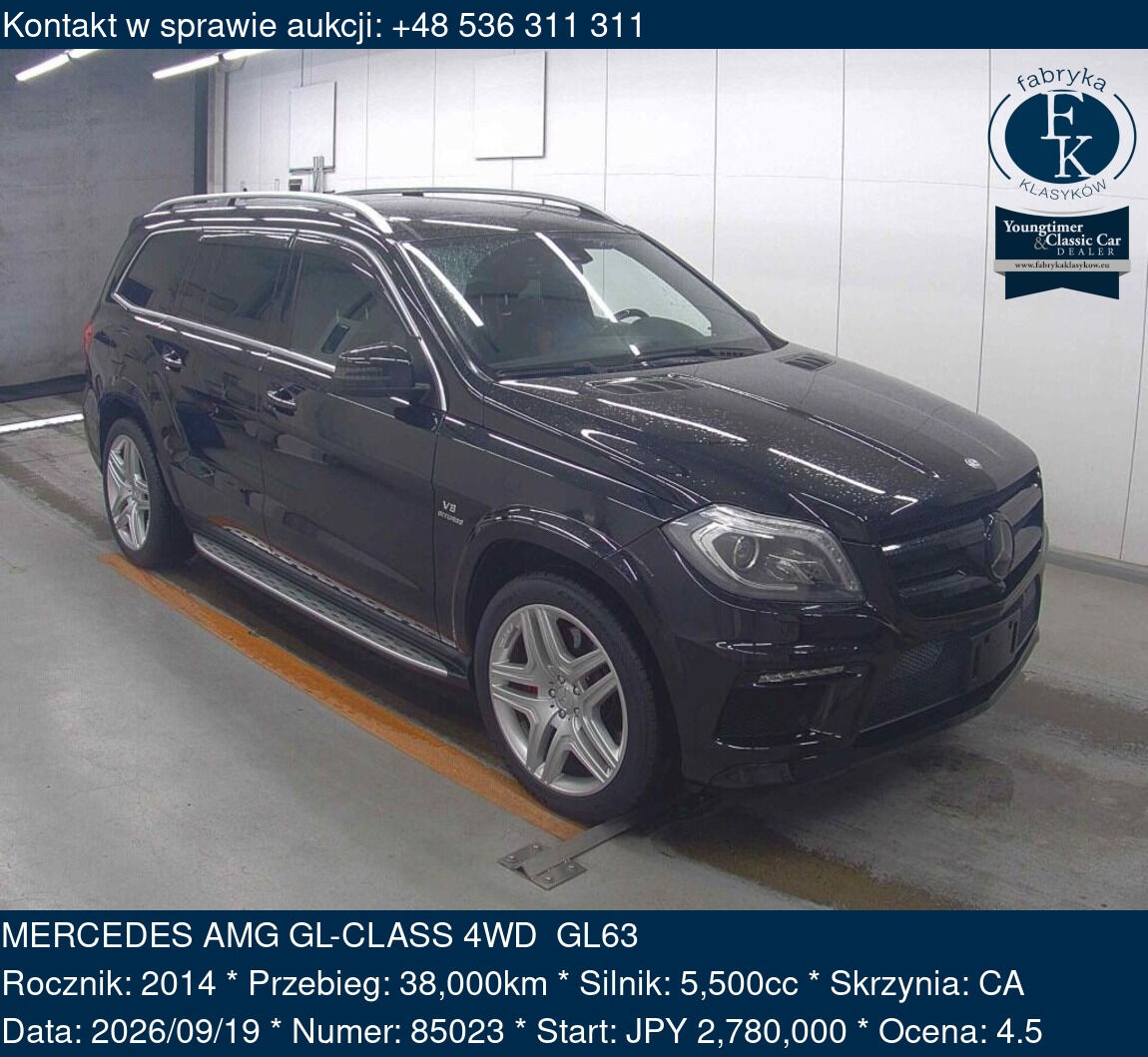 MERCEDES AMG GL-CLASS 4WD GL63 2014 - zdjęcie 2