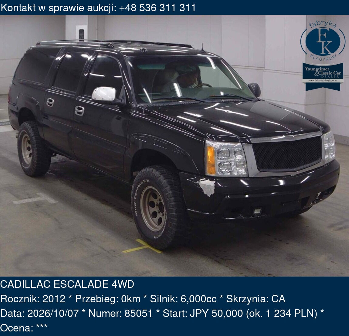 CADILLAC ESCALADE 4WD 2012 - zdjęcie 2