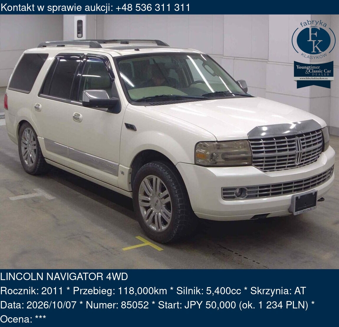 LINCOLN NAVIGATOR 4WD 2011 - zdjęcie 2
