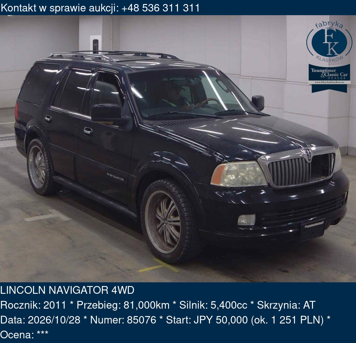 LINCOLN NAVIGATOR 4WD 2011 - zdjęcie 2