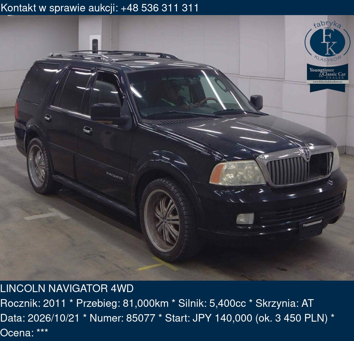 LINCOLN NAVIGATOR 4WD 2011 - zdjęcie 2