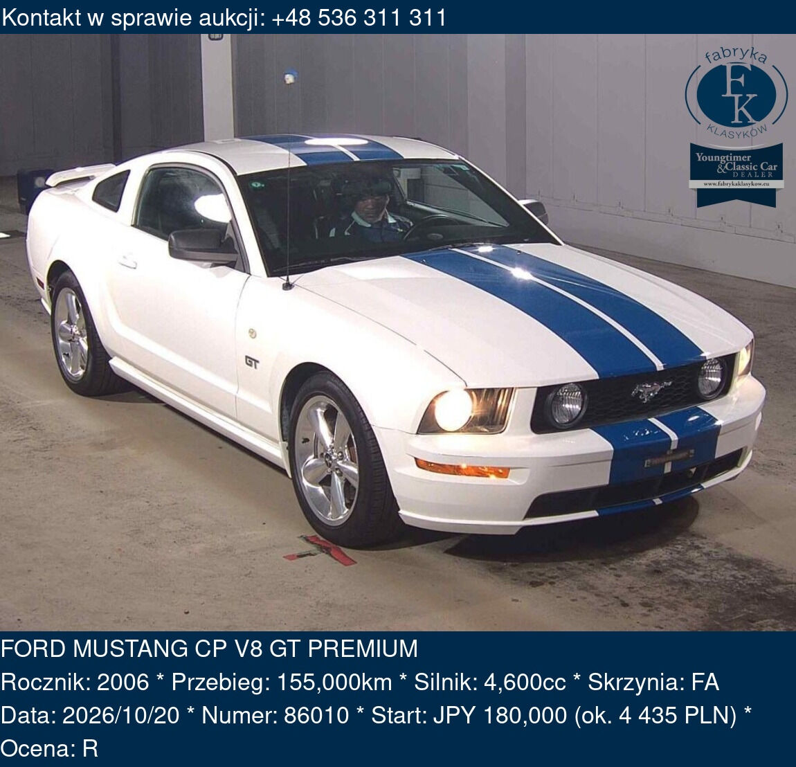 FORD MUSTANG CP V8 GT PREMIUM 2006 - zdjęcie 2