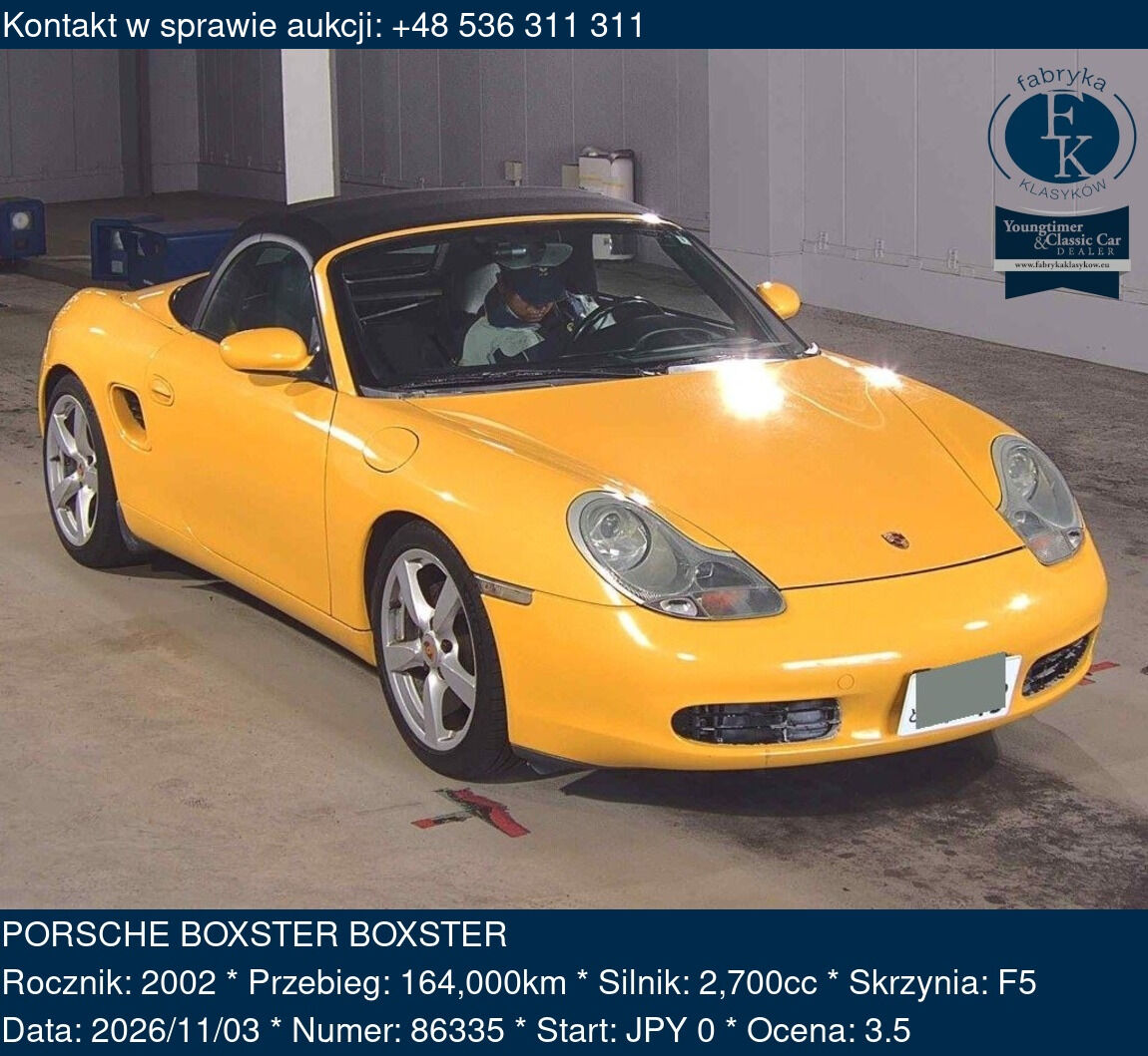 PORSCHE BOXSTER BOXSTER 2002 - zdjęcie 2
