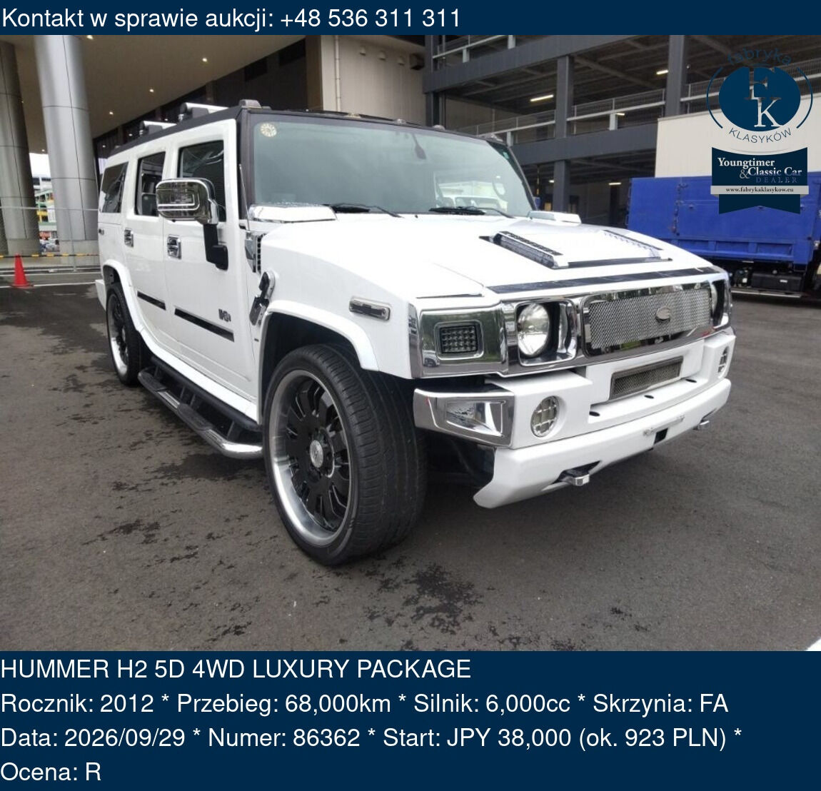 HUMMER H2 5D 4WD LUXURY PACKAGE 2012 - zdjęcie 2