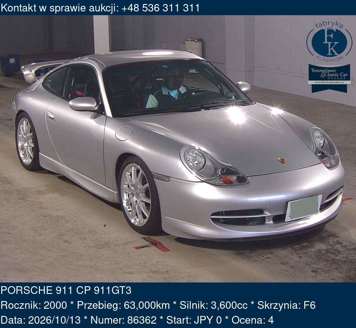 PORSCHE 911 CP 911GT3 2000 - zdjęcie 2