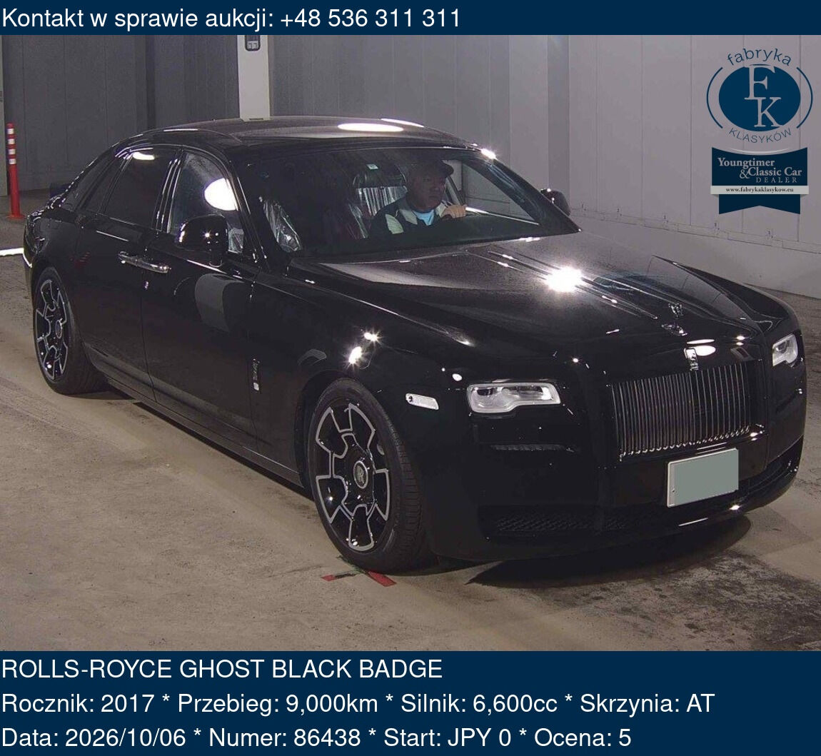 ROLLS-ROYCE GHOST BLACK BADGE 2017 - zdjęcie 2